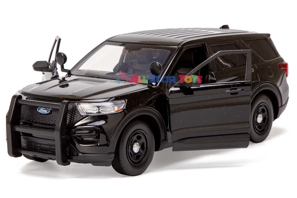 Ford Explorer Police 2022 diecast 1:24 Motormax techo elegante sin marca negro 76990 Foto 3 de 4