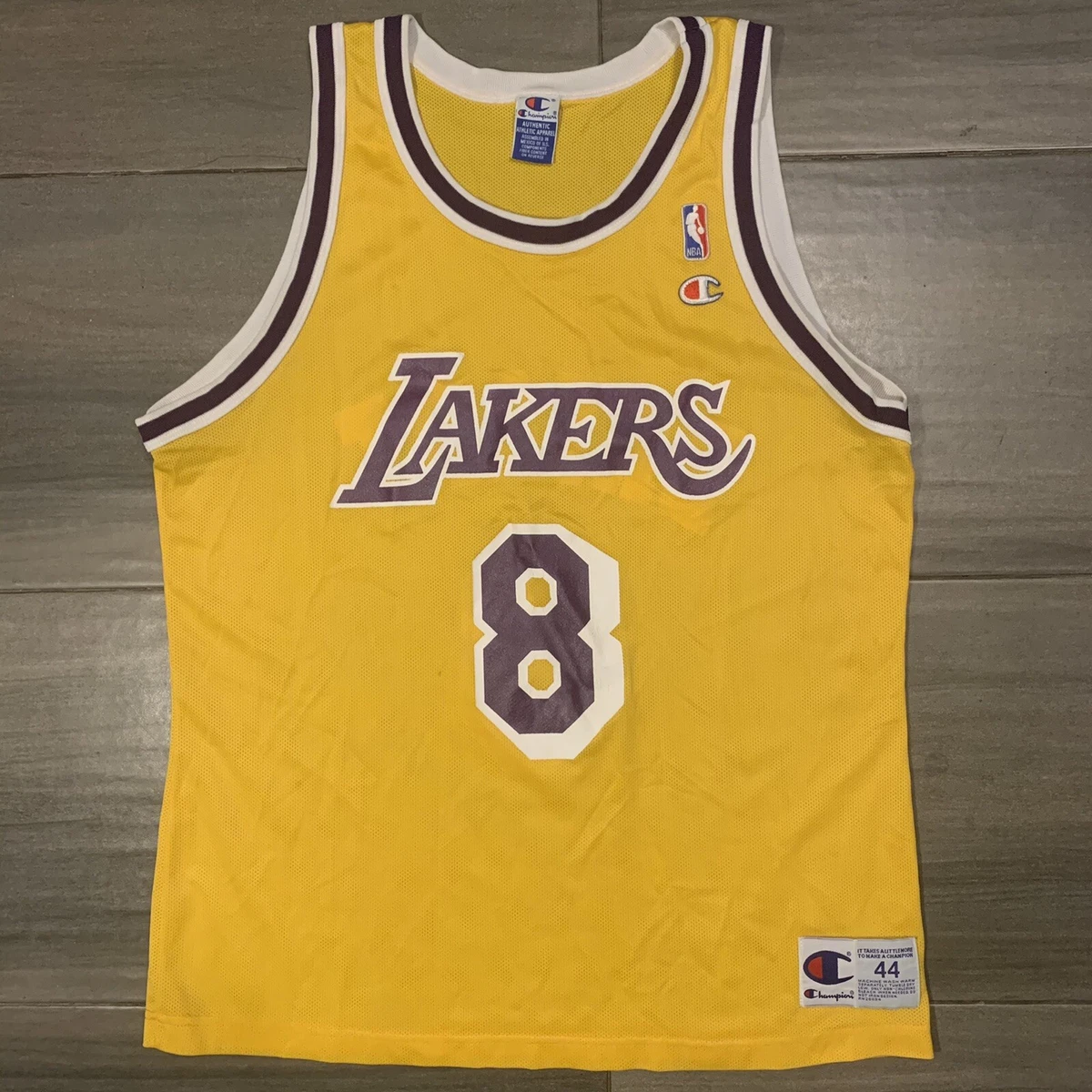 KOBE BRYANT LOS ANGELES LAKERS VINTAGE 2000'S CHAMPION JERSEY ADULT 44 -  Bucks County Baseball Co.