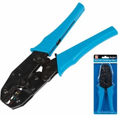 BlueSpot Ratchet Crimper Cable Wire Terminals Electrical Plier Crimping Tool