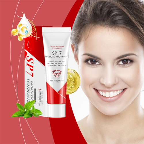 SP-7 Probiotic Oral Whitening Toothpaste Removes Bad Breath Dental Plaque Stains - Picture 14 of 15