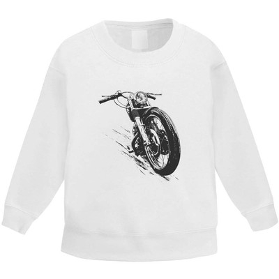 'Motorbike Front View' Kid's Sweatshirt / Sweater / Jumper (KW045552)