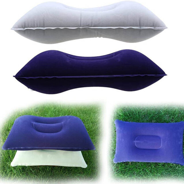 1 inflatable pillows for camping and neck Blue and gray 38 x 24 CA