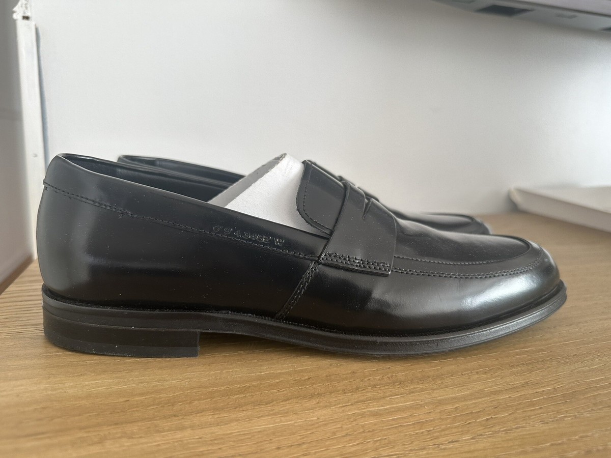 Reiss Black Leather Slip-On Loafers Reiss Suede Slip-On Loafers in Navy | REISS main image 4