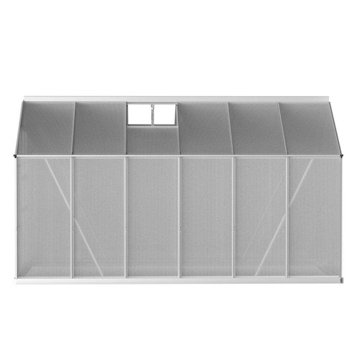 Green Fingers Greenhouse 3x2.5x2.26M Double Doors Aluminium Green House Garden S - Picture 3 of 8