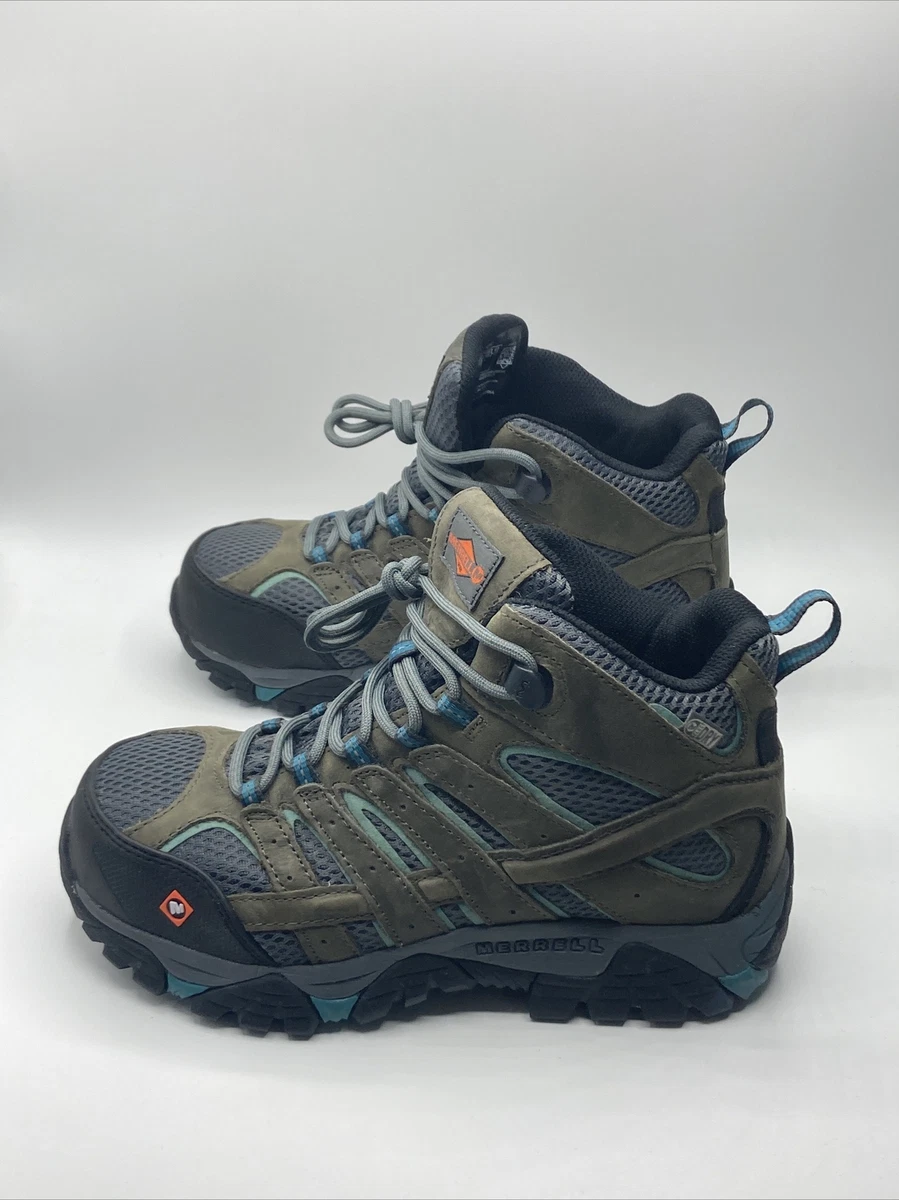 Merrell Womens Moab Vertex Mid Waterproof Composite Toe Boot Size 6 M Shoes