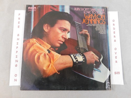 WAYLON JENNINGS RUBY DON'T TAKE YOUR LOVE TO TOWN LP IN SHRINK