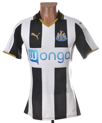 NEWCASTLE UNITED 2016 2017 HOME FOOTBALL SHIRT PUMA SIZE M ADULT PLAYER ISSUE