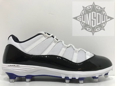 all white jordan 11 football cleats