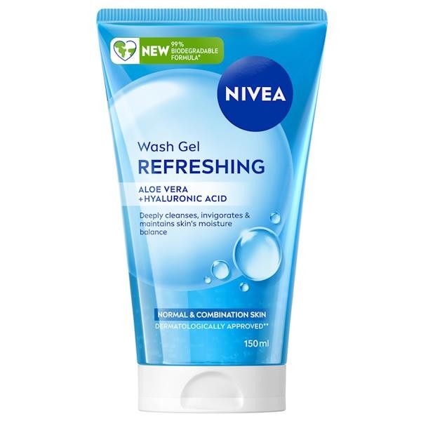 Nivea Refreshing Wash Gel - Blue - Image 4