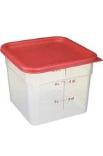 Cambro 6SFSPP190 Translucent Food Container With Lid, 6-Quart