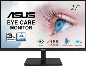 ASUS VA27DQSB 27” LED moniteur 1080P Complet HD, 75Hz, IPS, Synchronisation adaptative, Soin des yeux