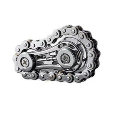 Metal Bike Chain Fidget Spinner Fingertip Gyro Sprocket EDC Stress Relief Toy