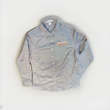 Evan Williams Bourbon Experience Port Authority Womens Button Down Medium Gray