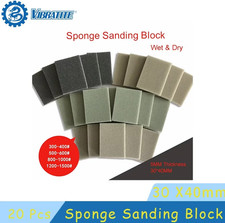20pcs Sanding Sponge Set 300  1500 Grit Sand Block Pads for Wood Metal Car Polish