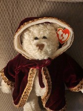 Ty Peluche Ours Gem Let It Snow Attic Treasures - Articulée - Manteau de vacances 1993
