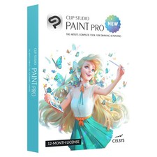 CLIP STUDIO PAINT PRO - New 12 Months License 1 Device for PC, macOS, i...