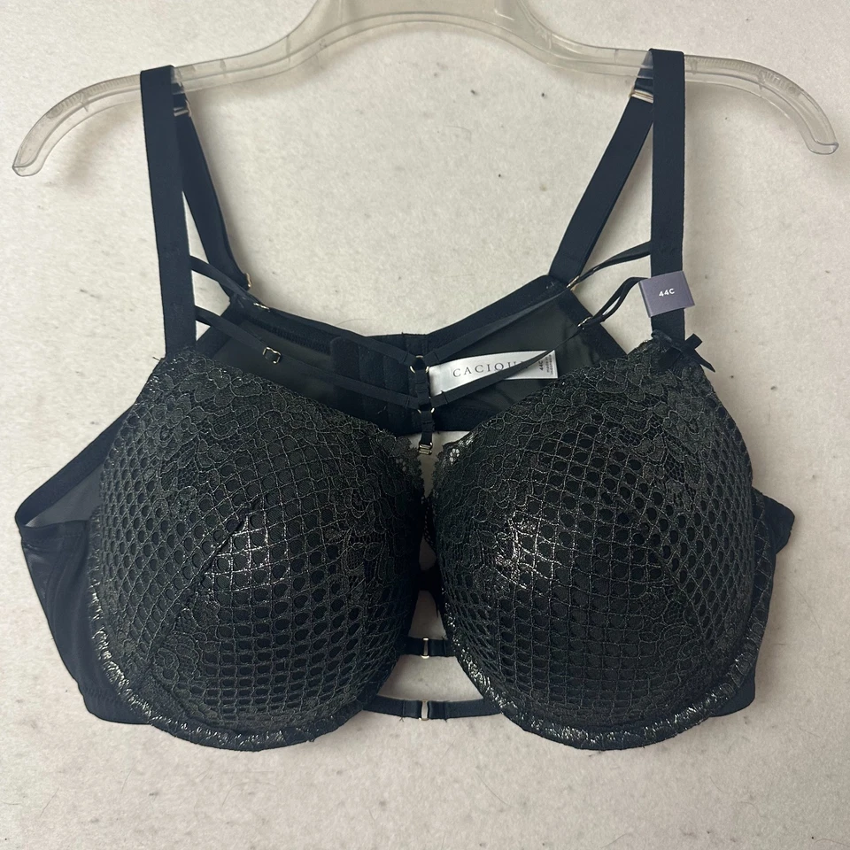 CACIQUE LANE BRYANT 44C 胸罩 3 件装 boost balconette 深入灯衬里 无钢丝 — 第 2/4 张图片