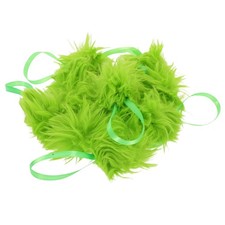 12 Pcs Green Polyester Pom Pom Balls For Christmas Tree Hanging Decoration