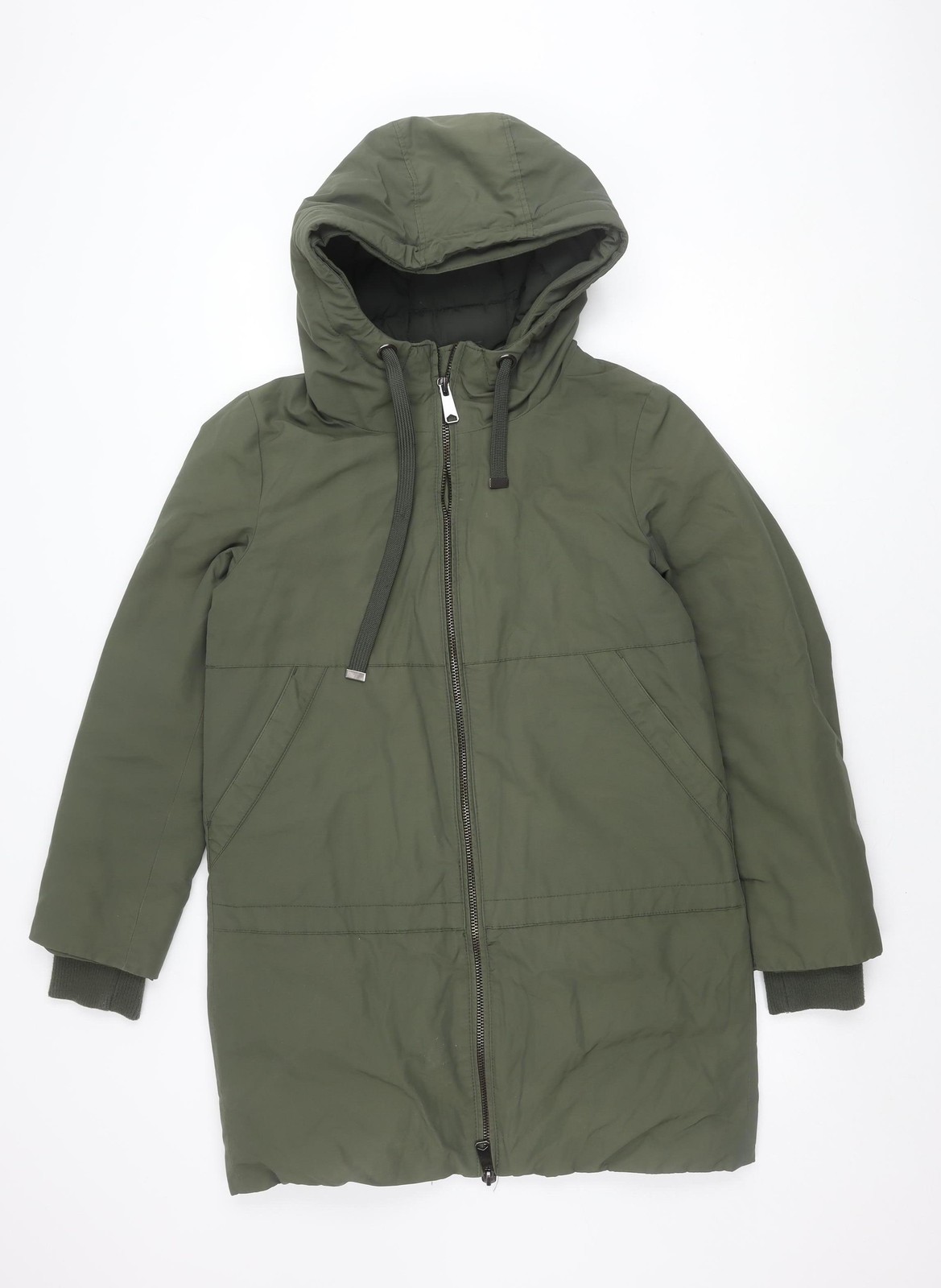 Zara Basic Women's Green Puffer Jacket S - image 1