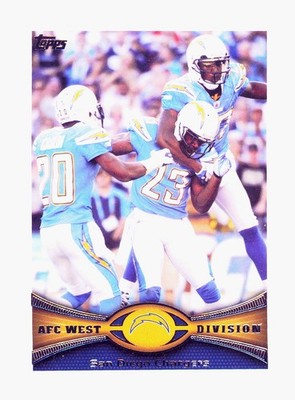 2012 Topps #101 S. D. Chargers San Diego Chargers