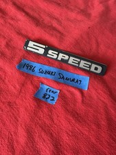 1986 Suzuki Samurai Rear 5 Speed Emblem Badge 822