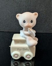 1985 Precious Moments MAY YOUR BIRTHDAY BE WARM For Baby Birthday Train, 15938