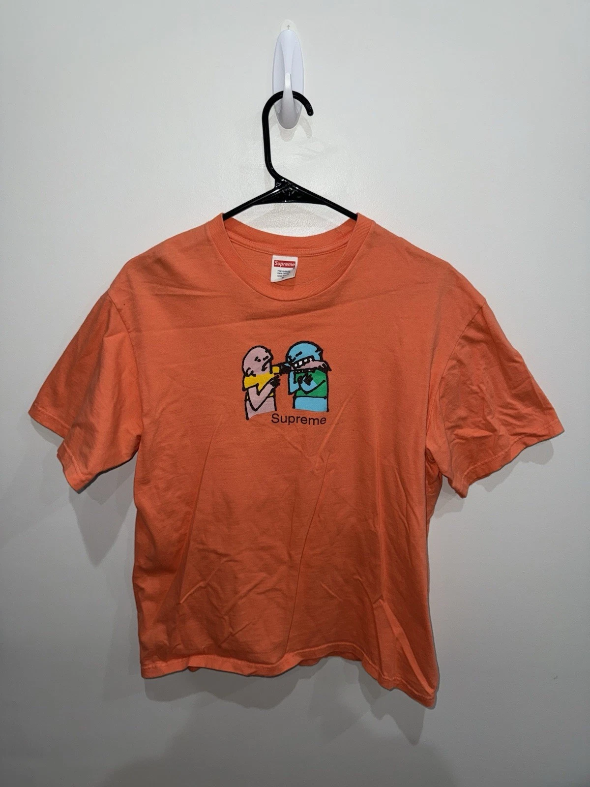 Supreme Bite Tee Neon Orange Medium FW19