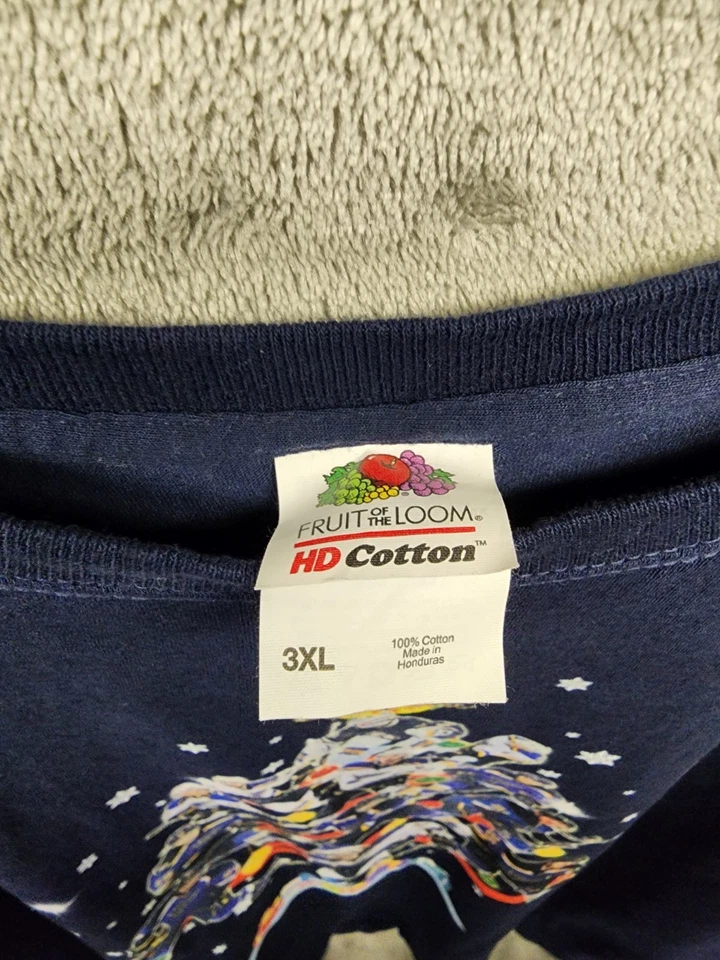 St Louis Blues Mens NHL T Shirt 3XL Team Players Christmas Tree Special VTG - Image 2 of 4