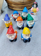 Set Vintage Statuine in gomma Biancaneve e i Sette Nani- Vintage
