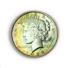 1923 Peace Silver Dollar Nice Obverse Toning