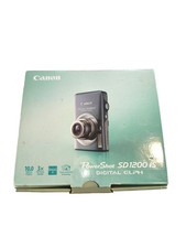 Canon PowerShot SD1200 IS Digital ELPH 10MP Digital Camera Grey Battery  Works