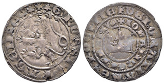 FITZ BÖHMEN JOHANN von LUXEMBURG PRAGER GROSCHEN 28mm 3 70g SILBER ±FIT341