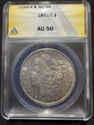 1891-S Morgan Silver Dollar - ANACS AU 50 - San Francisco Mint