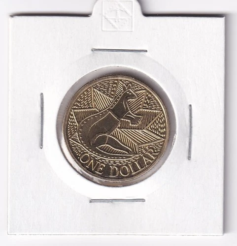 AUSTRALIAN: 1988 $1 FIRST FLEET UNC COIN IN 2X2 HOLDER #928
