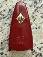 Vintage small TAKTELL Piccolo Music METRONOME Burgandy 6 In.