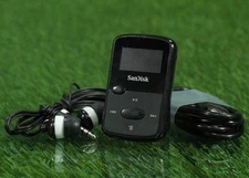 SANDISK CLIP JAM MP3 PLAYER 8GB BLACK DIGITAL MEDIA PLAYER BUNDLE ~ NICE!!