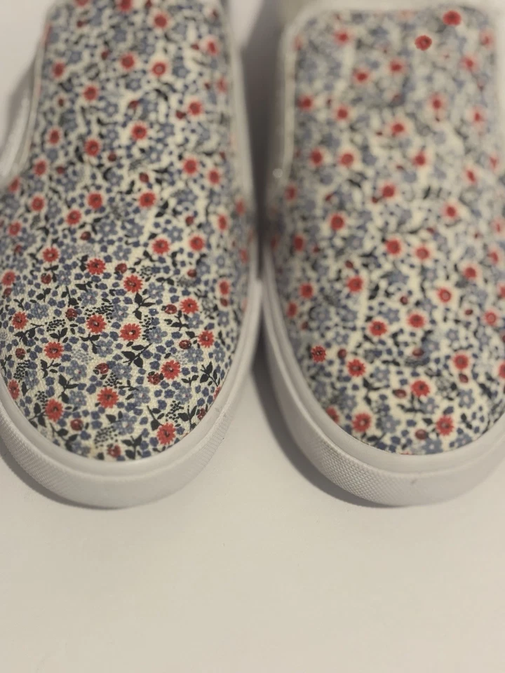 NUEVO Tommy Hilfiger Mujer’s 9M Cuero Punta Cerrada Mules Floral Blanco Foto 3 de 4