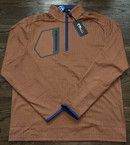 NWT RLX Ralph Lauren Pullover Wicking Quarter Zip Heather Mens Size Medium $168