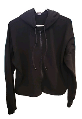 90 Degrees By Reflex Ladies Full Zip Hoodie. Black. Sz XL