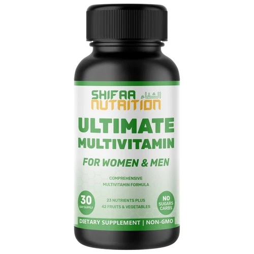 Ultimate Multivitamin, Superfood for Women & Men by SHIFAA NUTRITION,60 Capsules