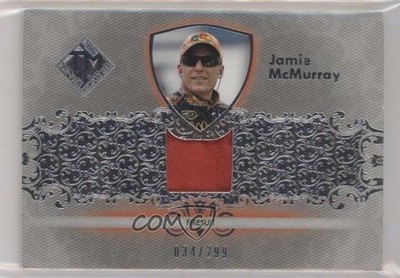 2012 Press Pass Total Memorabilia Single Swatch Silver 34/299 Jamie McMurray 1z8