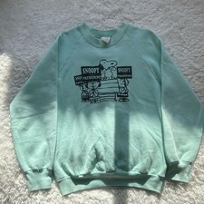 Fruit of the Loom 80s-90s Vintage Snoopy Sweatshirt M USA Made