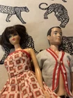 Mattel Bend Leg Barbie With Lashes And Page Boy Style Hair & Ken In Baseball O/f