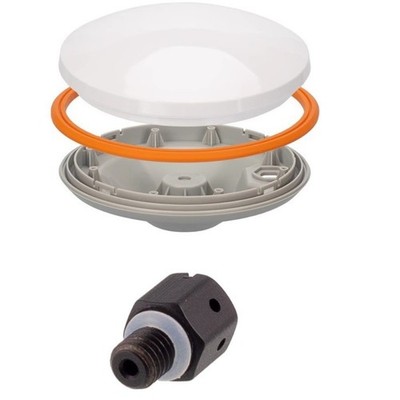 White Plastic Replacement GNSS Shell Housing for GPS GLONASS BDS SBAND