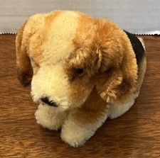 Vintage Steiff Mini Beagle Dog Mohair Puppy w/button no tags 5.5 Biggie