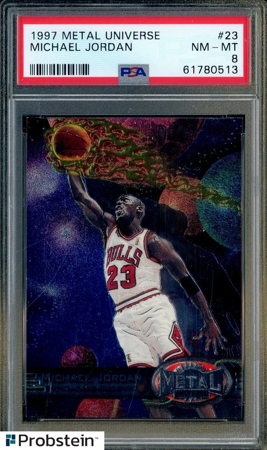 その他 PSA8 1997 l Universe Michael Jordan 1997 Michael Jordan Metal Universe Championship Card #23; PSA 8 NM