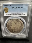 1889 CC Morgan Silver Dollar PCGS AG03