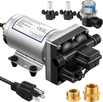 #ad #ad Water Pressure Booster Pump 110V 5.5 GPM 70 PSI Self Priming Industrial Water P $123.73