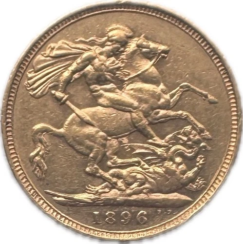 1896 Victoria Gold Sovereign — photo from the most recent tracked eBay sale