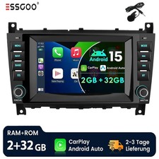7" 2 DIN CarPlay Android15 Autoradio GPS NAVI Für Mercedes W203 W209 C55/C63 AMG 7" 2 DIN CarPlay Android15 Autoradio GPS NAVI Für Mercedes W203 W209 C55/C63 AMG